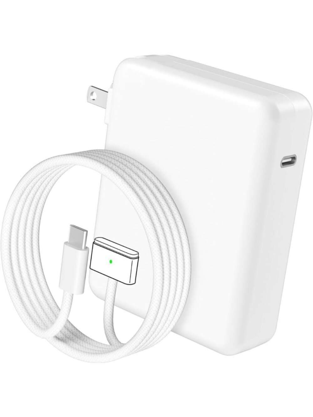 High-Power 140W MacBook Pro Charger with USB-C Magnetic Cable for 2021-2026